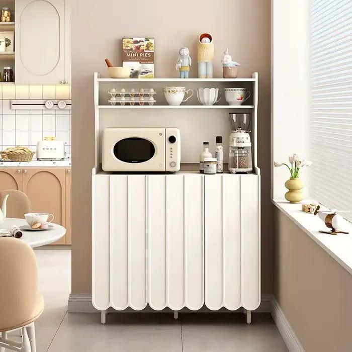 Organisateur d'objets de collection, armoire de rangement moderne crème Arcade, organisateur de plac