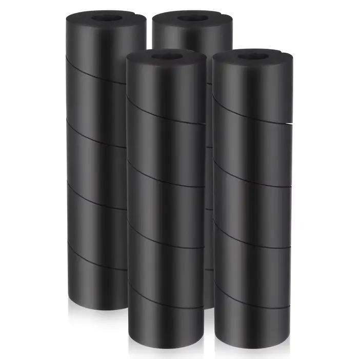 Protecteurs de jambes de lit noirs, 4 pièces, Anti-toupe, protection des orteils, fixation des jambe