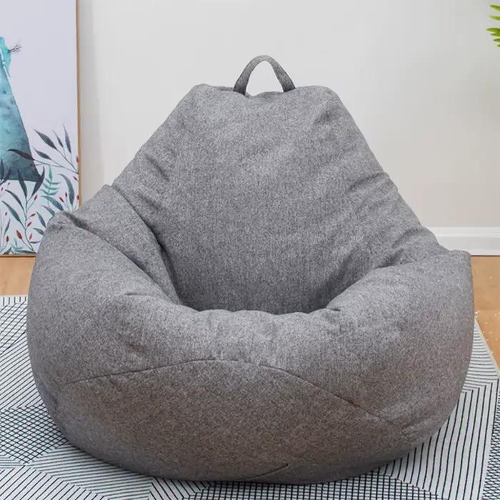 Juste de canapé pour siège paresseux, grand pouf, canapé doux, moelleux, respirant, adulte, enfant, 