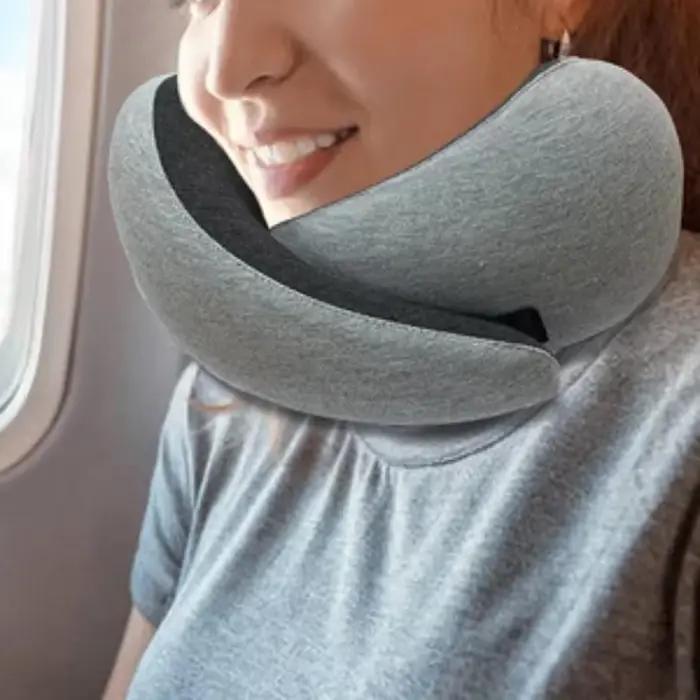 Oreiller de cou de voyage, oreiller en mousse à mémoire de forme pour voiture, appui-tête automatiqu
