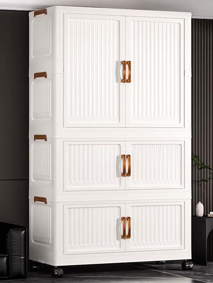 Armoire de rangement pliable pour bébé, Installation gratuite, petite armoire multicouche pour enfan