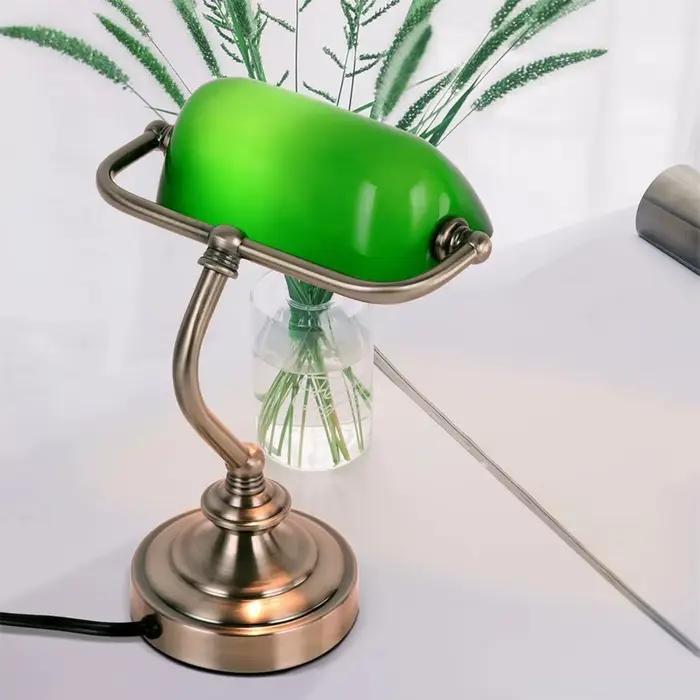 Abat-jour Bankers de style vintage, lampe de lecture, décoration britannique, style rétro traditionn
