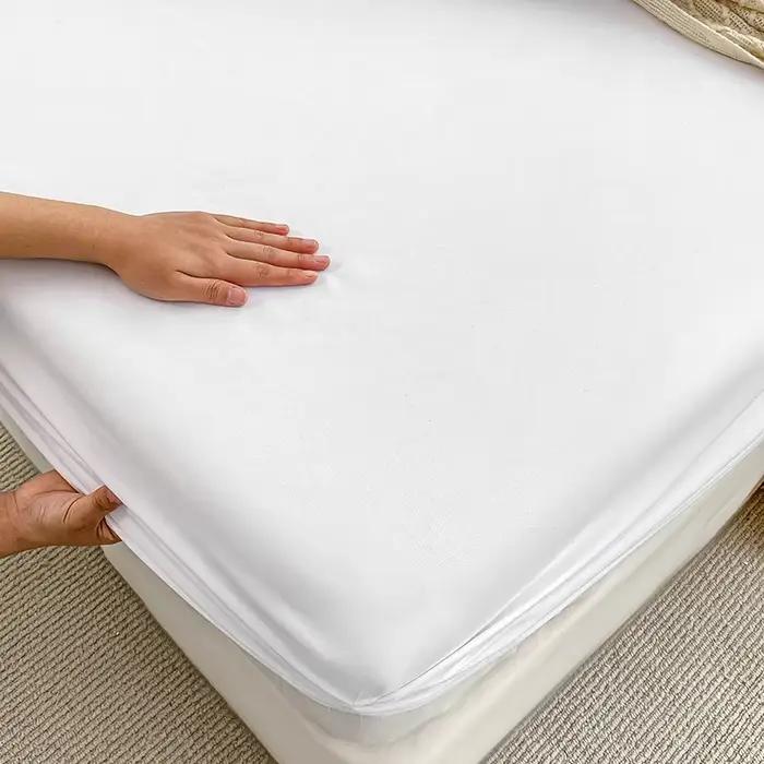 Draps de lit double pour couple, drap-housse élastique en microfibre ultra-doux, housse de matelas d