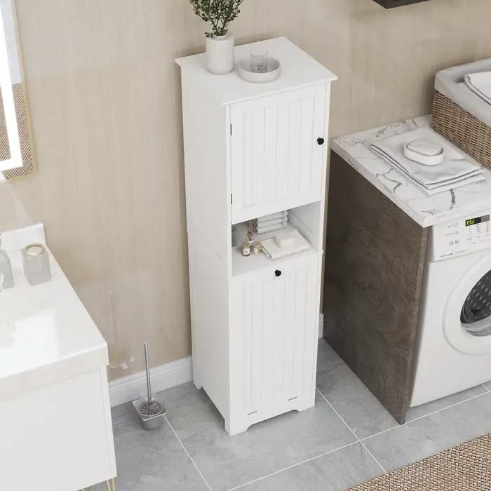Armoire à linge blanche à une seule cellule, solide et durable, à la mode