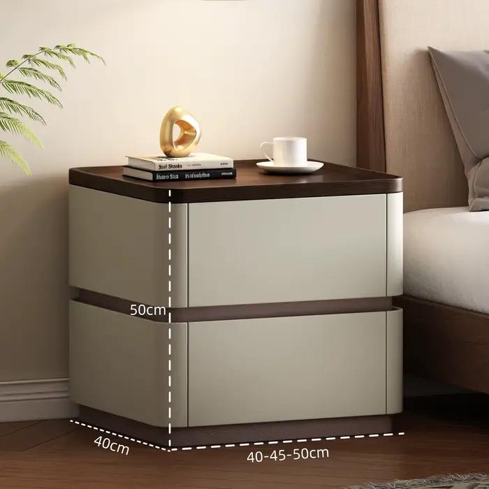 Table de chevet décorative dissimulée, table de chevet étroite de luxe pour chambre à coucher, table