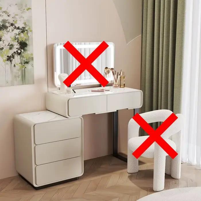 Commode de chambre à coucher en bois massif, vent crème, moderne, Simple, petit appartement, Table d