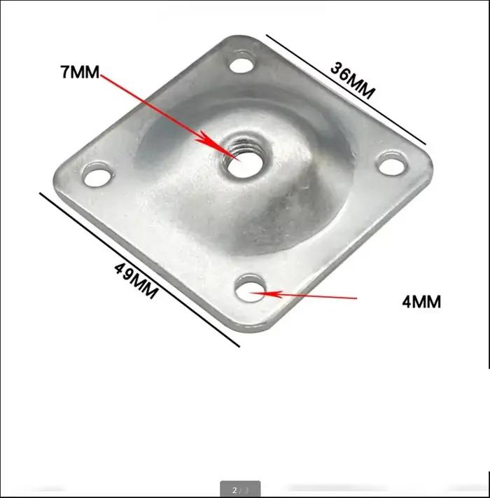 Fiosphdreams-Plaques de fixation pour pieds de meubles, support de pieds de table et de canapé, quin
