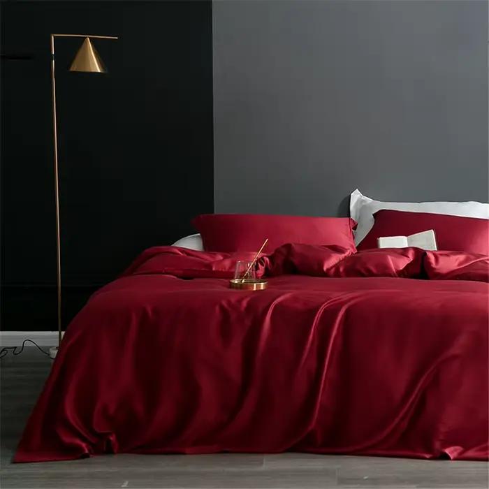 Macdeson-Ensemble de literie de luxe, linge de lit, drap plat, taie d'oreiller, reine, roi, athlon, 