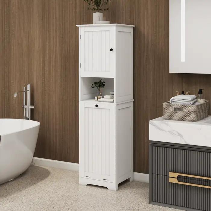 Armoire à linge blanche à une seule cellule, solide et durable, à la mode