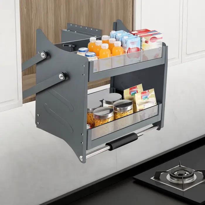 Étagère marketà nervures pour armoire, 2 niveaux