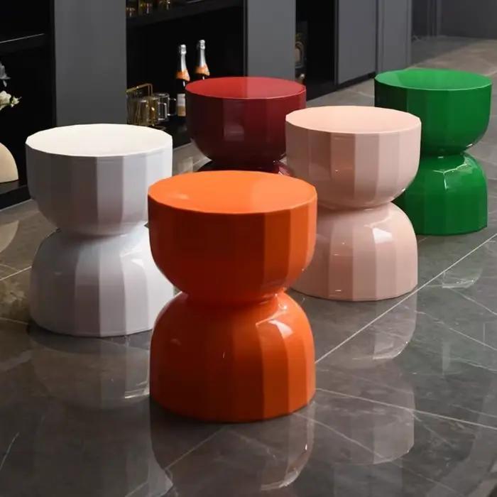 MOMO-Table Basse Créative avec Sablier, Table d'Appoint Scandinave, Canapé Designer, Petite Table Ba