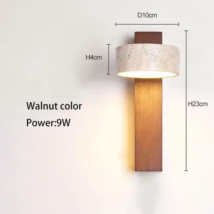 Applique murale de chevet de chambre à coucher de style crème avec interrupteur de nervure, lumière 