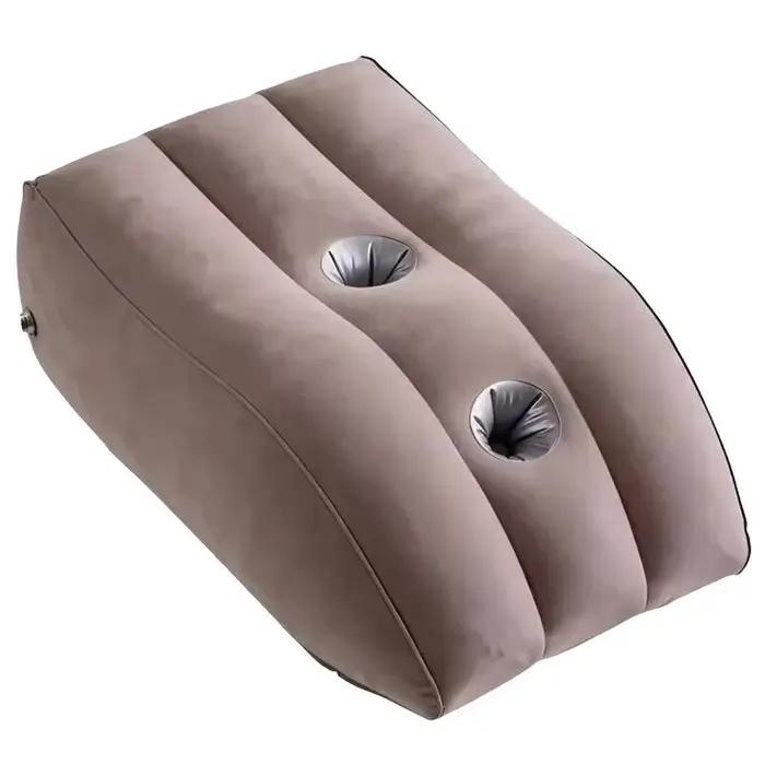 Coussin triangulaire gonflable pour le dos et la tête, idéal pour la lecture, le repos et la récupér