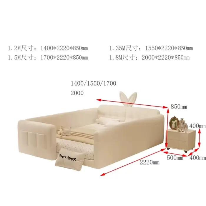 Armoires organisateur de lit esthétique têtes de lit de chambre tables de chevet de lit modernes enf