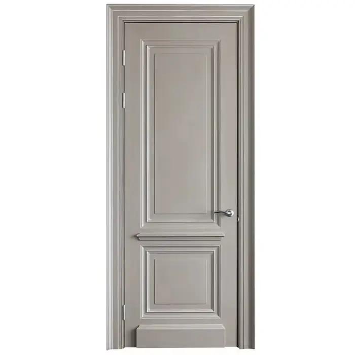 Conception de porte intérieure en bois massif de chambre à coucher de luxe 30X78