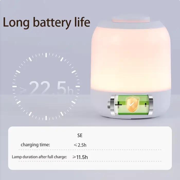 LED veilleuse lampe tactile lampe de Table lampe de chevet lampe de chambre avec capteur tactile lampe de bureau Portable lumière pour enfants cadeaux LED