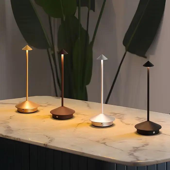 Lampes de table sans fil rechargeables à LED
