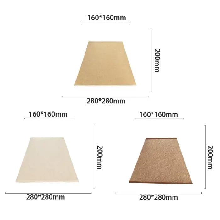 Abat-jour de lampe de Table rétro en tissu de lin