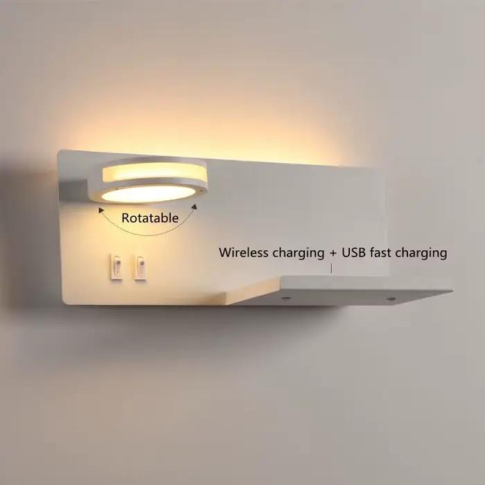 Lampe murale à chargement sans fil