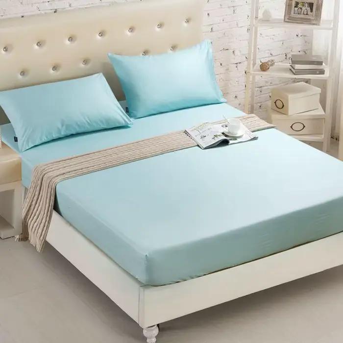 Drap-housse de couleur unie avec bande élastique