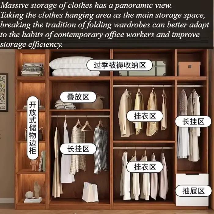 Armoire de Rangement Modulaire de Luxe pour Adultes