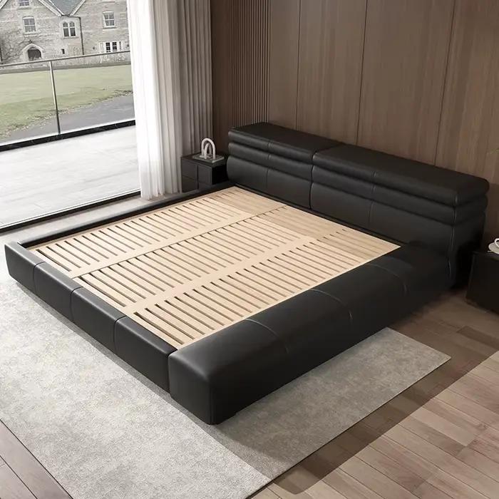 Lit fantaisie de luxe noir