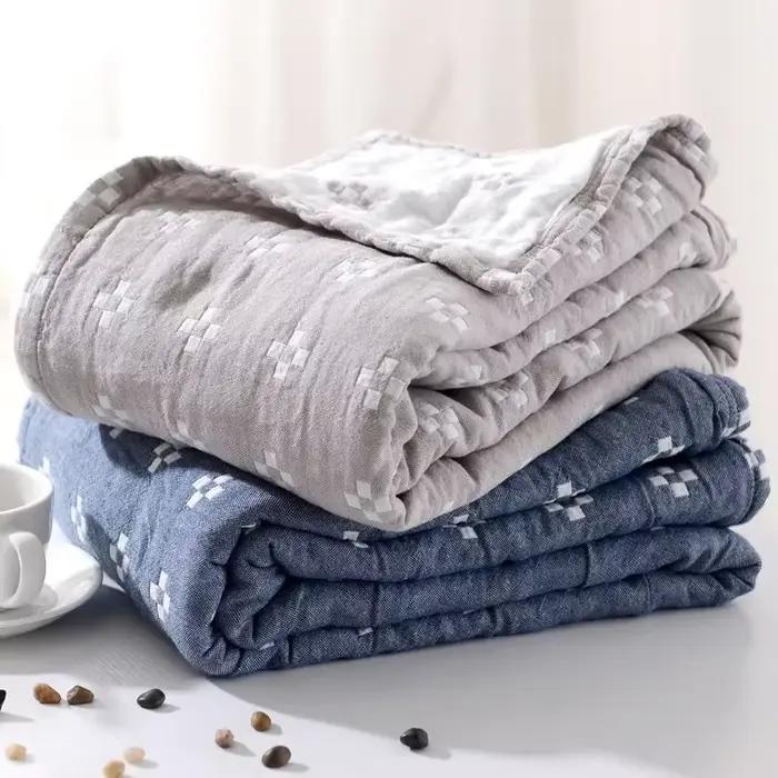 Couverture décontractée japonaise en coton pour lits