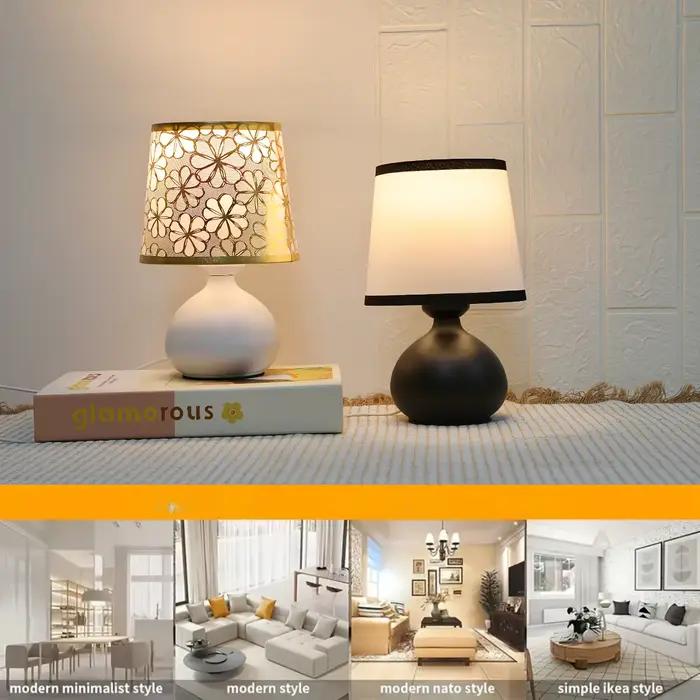 Les lampes de chevet de petite et moyenne taille conviennent à un usage domestique