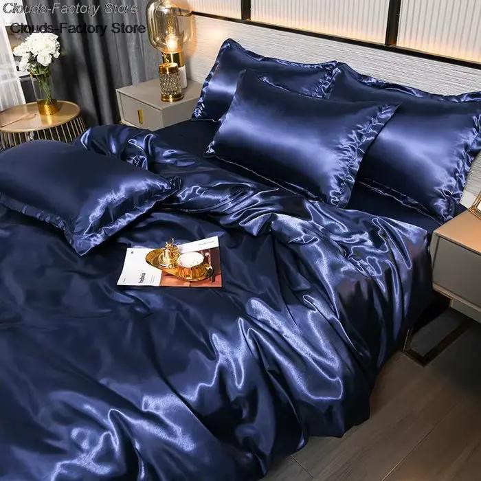 Parure de lit de luxe en mélange soyeux de mûrier