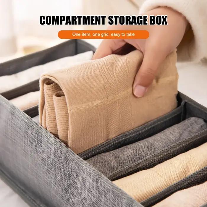 Armoire vêtements organisateur jean compartiment boîte de rangement pliable lavable placard tiroir chambre boîte de séparation pour T-shirts