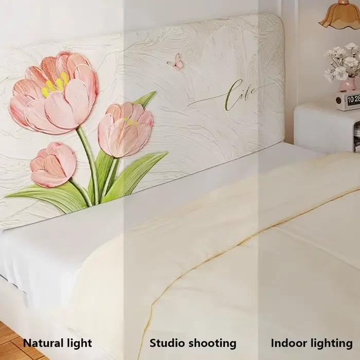 Coussin en peluche décoration chambre lit dossier housse de tête de lit