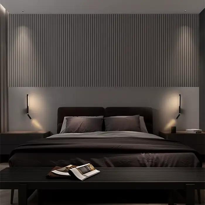 Lampe murale de chevet, rotation à 330 degrés, lampe murale réglable, lampe de lecture avec interrupteur, style minimaliste nordique, chambre d'hôtel, chambre principale