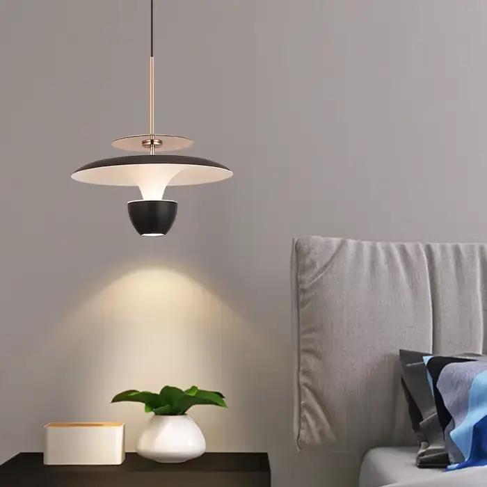 Chevet minimaliste LED lustre moderne créatif Restaurant chambre cuisine réglable suspension lampe décor à la maison luminaire