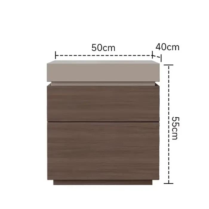 Armoire de chevet en bois massif