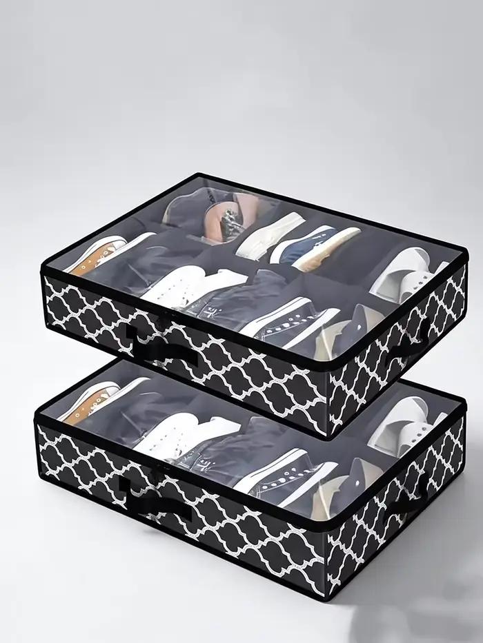 Organisateur de rangement pour chaussures sous le lit
