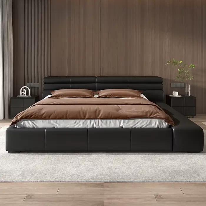 Lit fantaisie de luxe noir