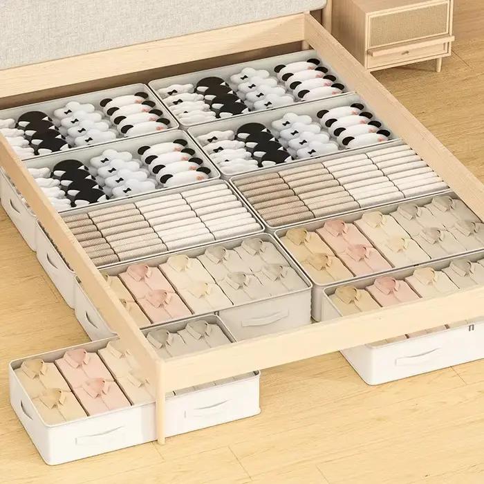Lot de 3 boîtes de rangement sous lit grande capacité