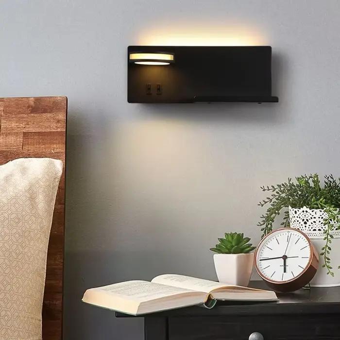 Lampe murale à chargement sans fil