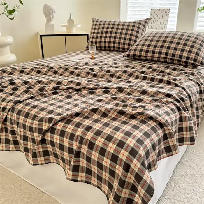 Drap de lit imprimé pour lits doubles