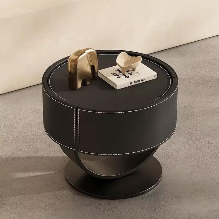 Table de chevet de luxe légère avec tiroirs pour chambre à coucher