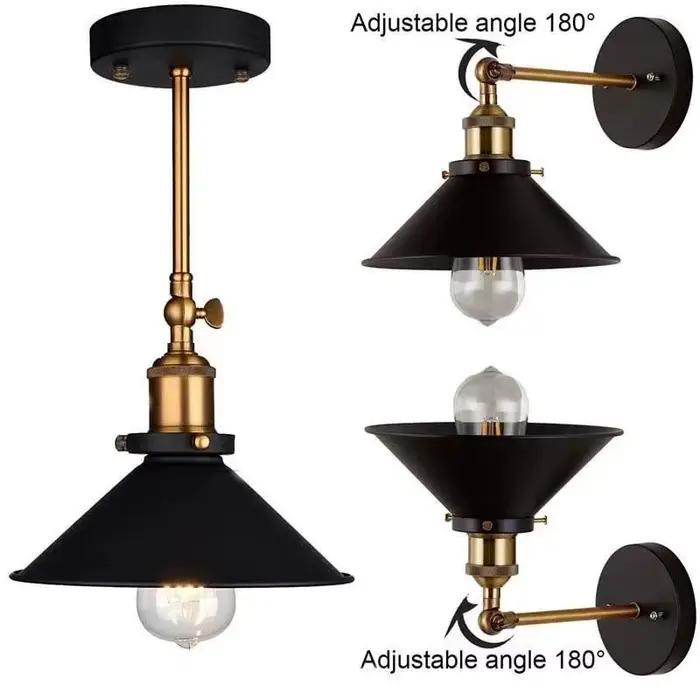 JOYINLED Style industriel américain applique escalier couloir chevet éclairage mural rétro décoratif fer applique murale E27 Base