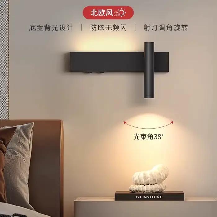 Tête de lit de chambre mur LED lumière atmosphère