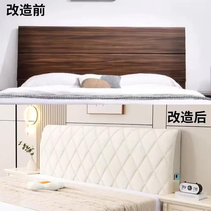 Housse de tête de lit universelle en coton doux