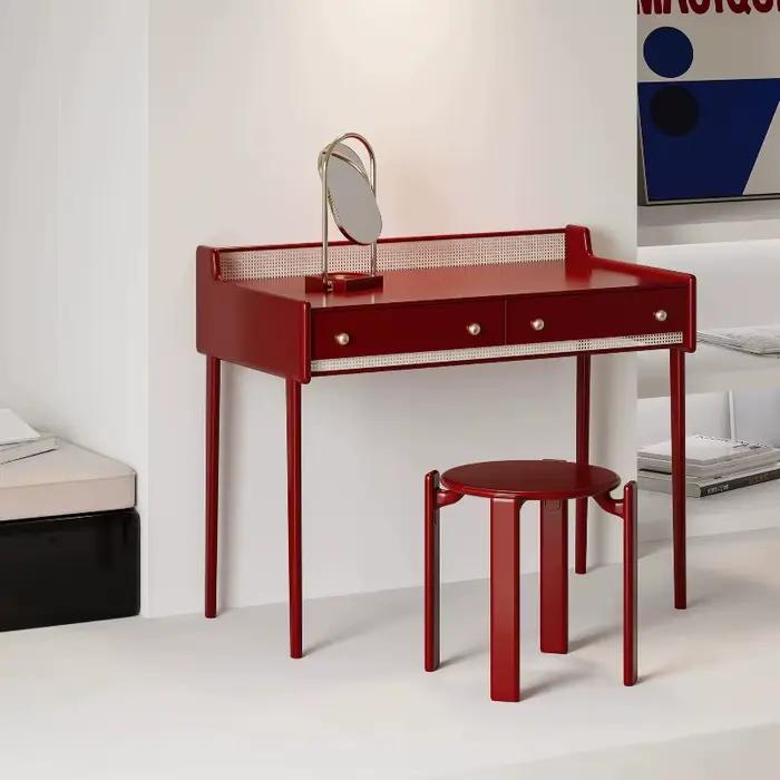 Commode d'angle avec tiroirs, coiffeuse de chevet pour femme, table de maquillage pour chambre à coucher, table basse, coiffeuse avec miroir, mobilier de maison