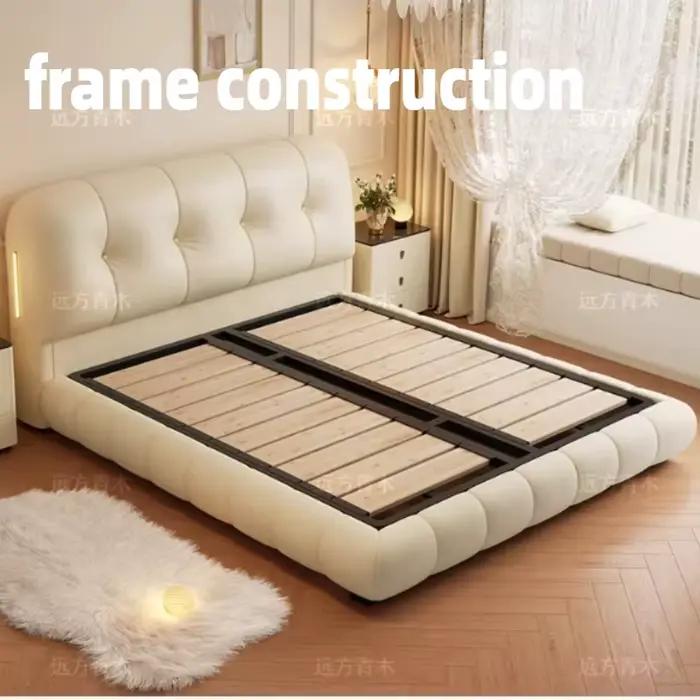 Lit moderne 200x220cm pour 2 personnes