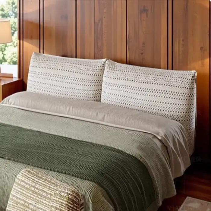 Cadre de lit double 180x200cm en bois massif