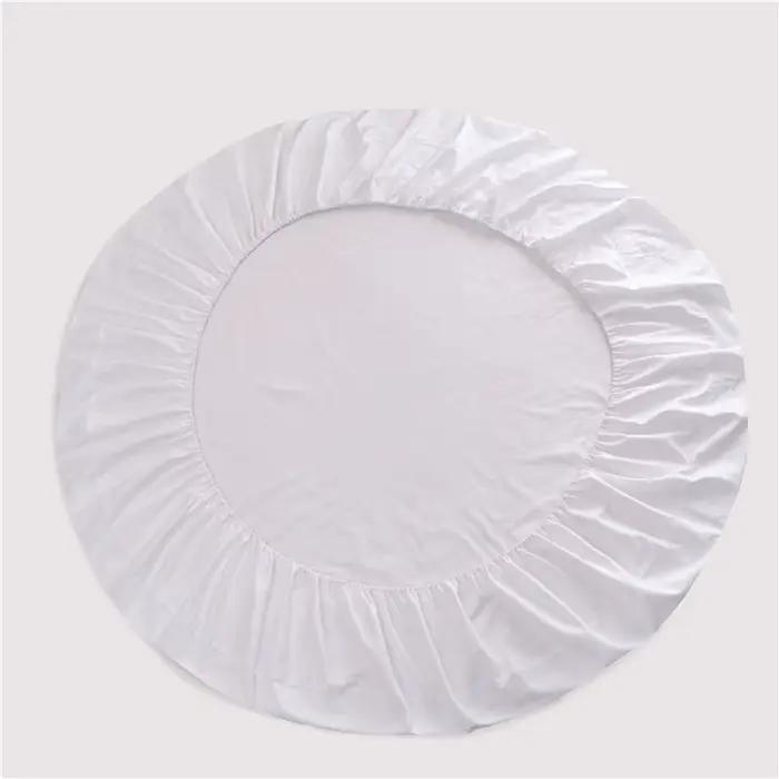 Drap-housse rond d'hôtel avec bande élastique