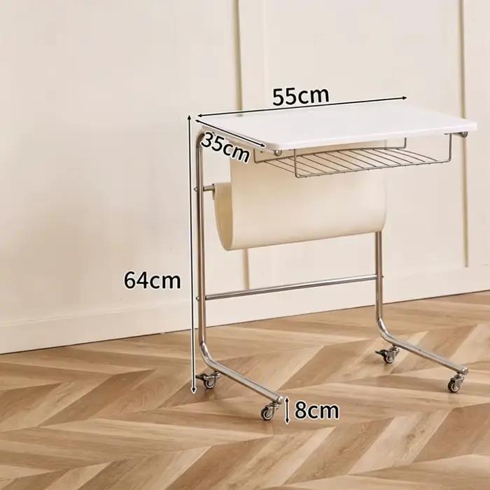 Table de chevet, table d'appoint pour canapé, table de salon, table de chambre, table pour fauteuil inclinable, table d'ordinateur portable, table d'appoint mobile multifonctionnelle