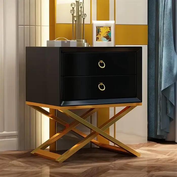 Table de chevet de luxe légère pour chambre à coucher
