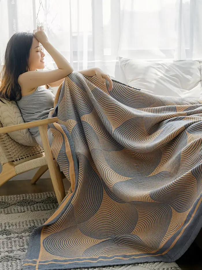 Couette de Lit Double en Mousseline de Coton